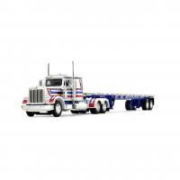 69-1921 Масштабная модель Двухсотлетний Patriot Edition Peterbilt 359 с соответствующим бортовым кузовом сувенирная продукция в масштабе 1 64