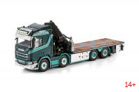01-4474 Масштабная модель Манипулятор SCANIA R NORMAL CR20N RIGED 8X2 PALFINGER PK 92002 SH + JIB в масштабе 1 50