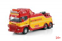 01-4578 Масштабная модель Грузовой эвакуатор SCANIA R4 TOPLINE FALKOM 6X4 в масштабе 1 50