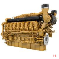 85706 Масштабная модель газовый компрессионный двигатель Cat G3616 в масштабе 1:25