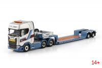 01-4649 Масштабная модель Низкорамный трал SCANIA S HIGHLINE CS20H 6X4 в масштабе 1 50