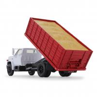 10-4255 Масштабная модель Бело-Красный Зерновой Грузовик GMC 6500 1970-Х Годов С Грузом Кукурузы сувенирная продукция в масштабе 1 34