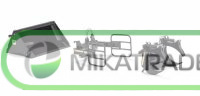 077385 Масштабная модель Инструменты для фронтального погрузчика - набор A черный в масштабе 1:32