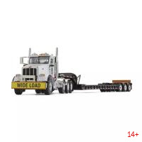 50-3349B Масштабная модель Peterbilt 367 с трехосным низкорамным прицепом - Komatsu сувенирная продукция в масштабе 1 50