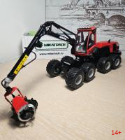10-4239 Масштабная модель лесозаготовительной машины комбайна Komatsu 931XC.3 харвестер в масштабе 1:32