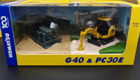 35006 Набор подарочный масштабные модели экскаватор Komatsu PC30E и бульдозер  G40 в масштабе 1:72