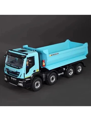 15052 Масштабная модель 8X4 IVECO RC Самосвал синий RTR версия Б в масштабе 1:14