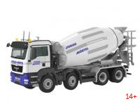 773/03 Масштабная модель Автобетоносмеситель MAN TGS 8x4 "Donau-Mörtel" в масштабе 1:50