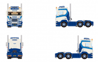 01-5235 Масштабная модель Cедельный тягач SCANIA R NORMAL CR20N 6X2 в масштабе 1 50