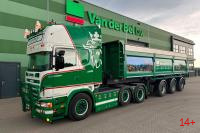 01-5368 Масштабная модель Самосвальный прицеп SCANIA 4 SERIES TOPLINE 6X2 в масштабе 1 50