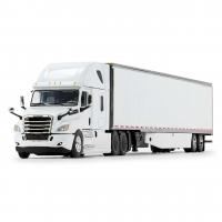 60-1055 Масштабная модель Белый Freightliner 2018 Cascadia High-Roof Sleeper & 53' Utility Trailer С Рефрижератором сувенирная продукция в масштабе 1 64