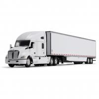 60-1762 Масштабная модель Белый Kenworth T680 И 53-Футовый Грузовой Прицеп С Юбками сувенирная продукция в масштабе 1 64