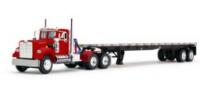 60-2093 Масштабная модель Western Star 4900 с прицепом-платформой сувенирная продукция в масштабе 1 64