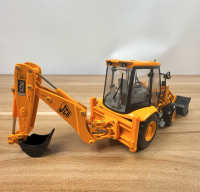 13135 Масштабная модель экскаватора погрузчика JCB 3CX в масштабе 1/50