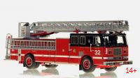 VFR070-32 Масштабная модель Chicago Fire Department Truck 32 - 1996 Seagrave 100' Ladder в масштабе 1:50