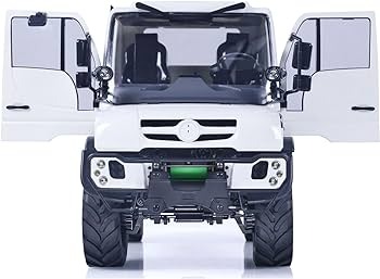 15051 Масштабная модель UNIMOG U423 RC ПОДЪЕМНЫЙ САМОСВАЛ МЕТАЛЛИЧЕСКИЙ КУЗОВ СО СВЕТОМ И ЗВУКОМ RTR ENGINEERING в масштабе 1:10