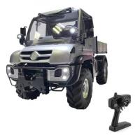 15051 Масштабная модель UNIMOG U423 RC ПОДЪЕМНЫЙ САМОСВАЛ МЕТАЛЛИЧЕСКИЙ КУЗОВ СО СВЕТОМ И ЗВУКОМ RTR ENGINEERING в масштабе 1:10