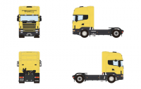 04-2257 Масштабная модель Седельный тягач SCANIA 4 SERIES TOPLINE 4X2 в масштабе 1 50