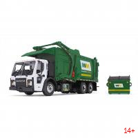 10-4292D Масштабная модель Мусоровоз WM Mack LR С Фронтальным Погрузчиком McNeilus Meridian И Мусорным Контейнером сувенирная продукция в масштабе 1 34