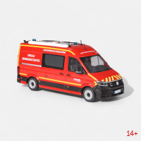 ODEON143-2  Масштабная модель Volkswagen Crafter L2H2 в масштабе 1 43