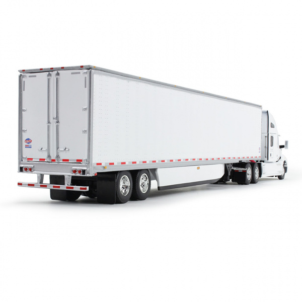 60-1762 Масштабная модель Белый Kenworth T680 И 53-Футовый Грузовой Прицеп С Юбками сувенирная продукция в масштабе 1 64