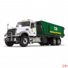 10-4305D Масштабная модель мусоровоз WM Mack Granite MP С Ребристым Контейнером Для Выкатывания И Большой Вывеской сувенирная продукция в масштабе 1 34