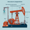 DM601 Набор для сборки -насосная установка используемых для добычи нефти «качалка»- сувенирная продукция конструктора