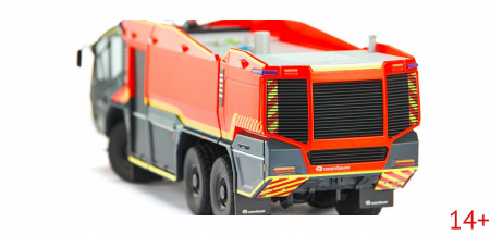 043048 Масштабная модель Пожарная машина Rosenbauer FLF Panther 6x6 в масштабе 1:43