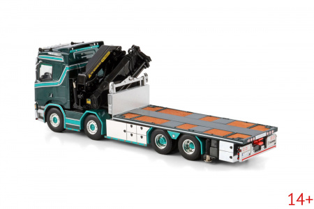01-4474 Масштабная модель Манипулятор SCANIA R NORMAL CR20N RIGED 8X2 PALFINGER PK 92002 SH + JIB в масштабе 1 50