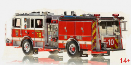 VFR061-10 Масштабная модель D.C. Fire & EMS Seagrave Capitol Pumper - Engine 10 в масштабе 1:50