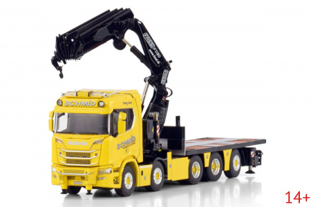 02-3355 Масштабная модель Манипулятор SCANIA R NORMAL CR20N 10X4 в масштабе 1 50