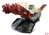 2513/0 Масштабная модель Sandvik MT720 Фрезерный станок (Проходческий комбайн) сувенирная продукция в масштабе 1:50