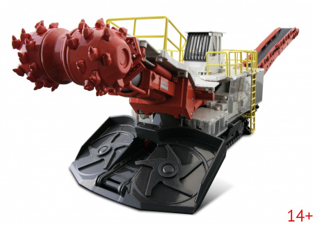 2513/0 Масштабная модель Sandvik MT720 Фрезерный станок (Проходческий комбайн) сувенирная продукция в масштабе 1:50