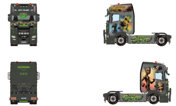 01-5209 Масштабная модель Седельный тягач SCANIA S HIGHLINE CS20H 4X2 в масштабе 1 50