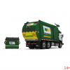 10-4001D Масштабная модель Мусоровоз WM Mack TerraPro с фронтальной загрузкой Wittke и контейнером для мусора сувенирная продукция в масштабе 1 34