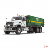 10-4050D Масштабная модель Мусоровоз Mack Granite с контейнером Tub-Style Roll-Off сувенирная продукция в масштабе 1 34