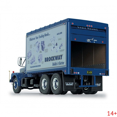 19-3329 Масштабная модель Грузовик галантерейных товаров Brockway Engines сувенирная продукция в масштабе 1 34