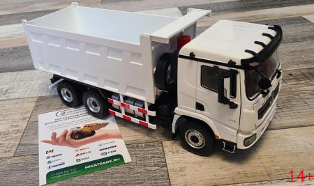 46261 Масштабная модель Shacman Shaanxi X3000 самосвал белый в масштабе 1:24