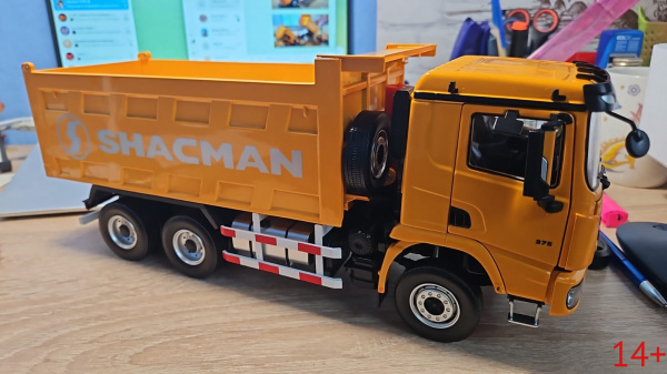 46260 Масштабная модель Shacman Shaanxi X3000 Желтый самосвал в масштабе 1:24