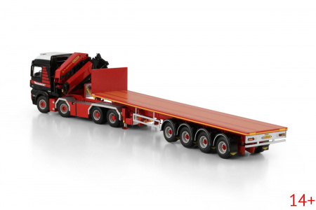 410320 Масштабная модель Низкорамный кран-манипулятор MERCEDES-BENZ AROCS MP4 2.300MM COMPACT SPACE 8X4 в масштабе 1 50