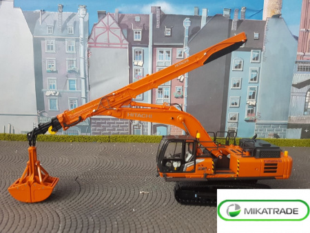 152-00738 Масштабная модель Гусеничный экскаватор Hitachi ZX330LC-7 с телескопической фурнитурой и грейферным ковшом в масштабе 1:50