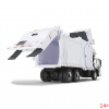 10-4235 Масштабная модель Мусоровоз Белый Mack LR С Фронтальным Погрузчиком McNeilus Meridian И Мусорным Контейнером сувенирная продукция в масштабе 1 34