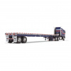 69-1657 Масштабная модель Liberty Series Kenworth® K100 COE Aerodyne Sleeper и 53-футовый прицеп-платформа Wilson® Roadbrute сувенирная продукция в масштабе 1 64