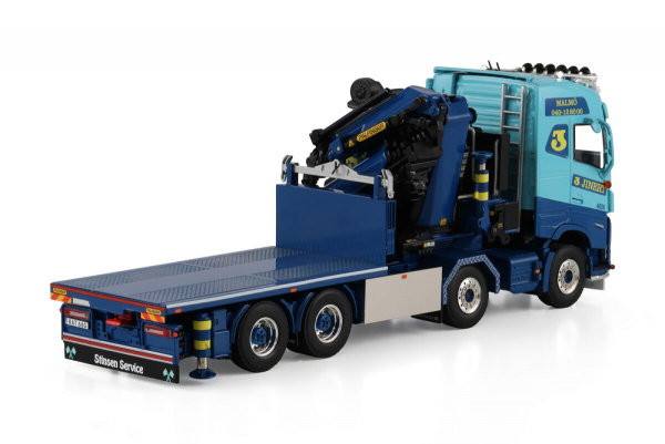 01-4975 Масштабная модель Манипулятор VOLVO FH5 GLOBETROTTER RIGED FLATBED TRUCK 8X4 в масштабе 1 50