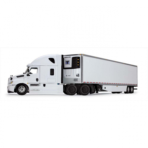 60-1054 Масштабная модель Белый Freightliner 2018 Cascadia И 53-Футовый Грузовой Прицеп С Рефрижератором Thermo King сувенирная продукция в масштабе 1 64