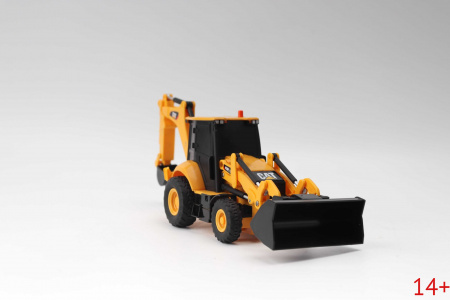 23005 Масштабная модель Радиоуправляемый экскаватор-погрузчик Cat 420F2 IT в масштабе 1 35