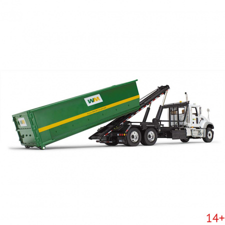 10-4050D Масштабная модель Мусоровоз Mack Granite с контейнером Tub-Style Roll-Off сувенирная продукция в масштабе 1 34