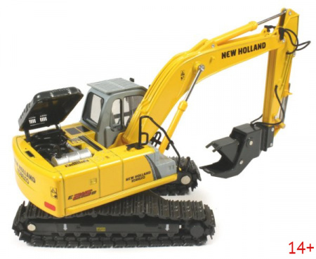 13721 Масштабная модель New Holland E215B экскаватора с захватом  в масштабе 1:50