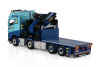 01-4975 Масштабная модель Манипулятор VOLVO FH5 GLOBETROTTER RIGED FLATBED TRUCK 8X4 в масштабе 1 50