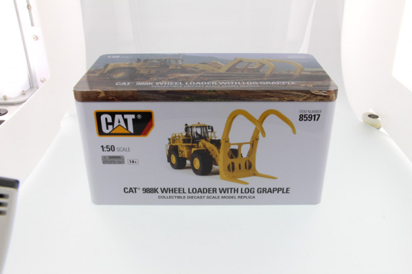 85917 Масштабная модель Cat 988K колесный погрузчик для лесоперевалки 1:50